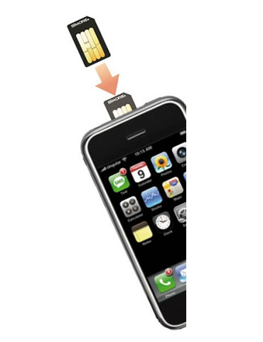 Dual SIM holder Platinum