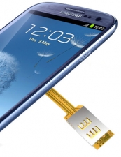 Dual SIM adapter for Samsung i9300 Galaxy S3 and i9505 Galaxy S4